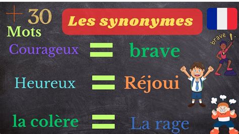 mots synonymes|exemple de synonymes.